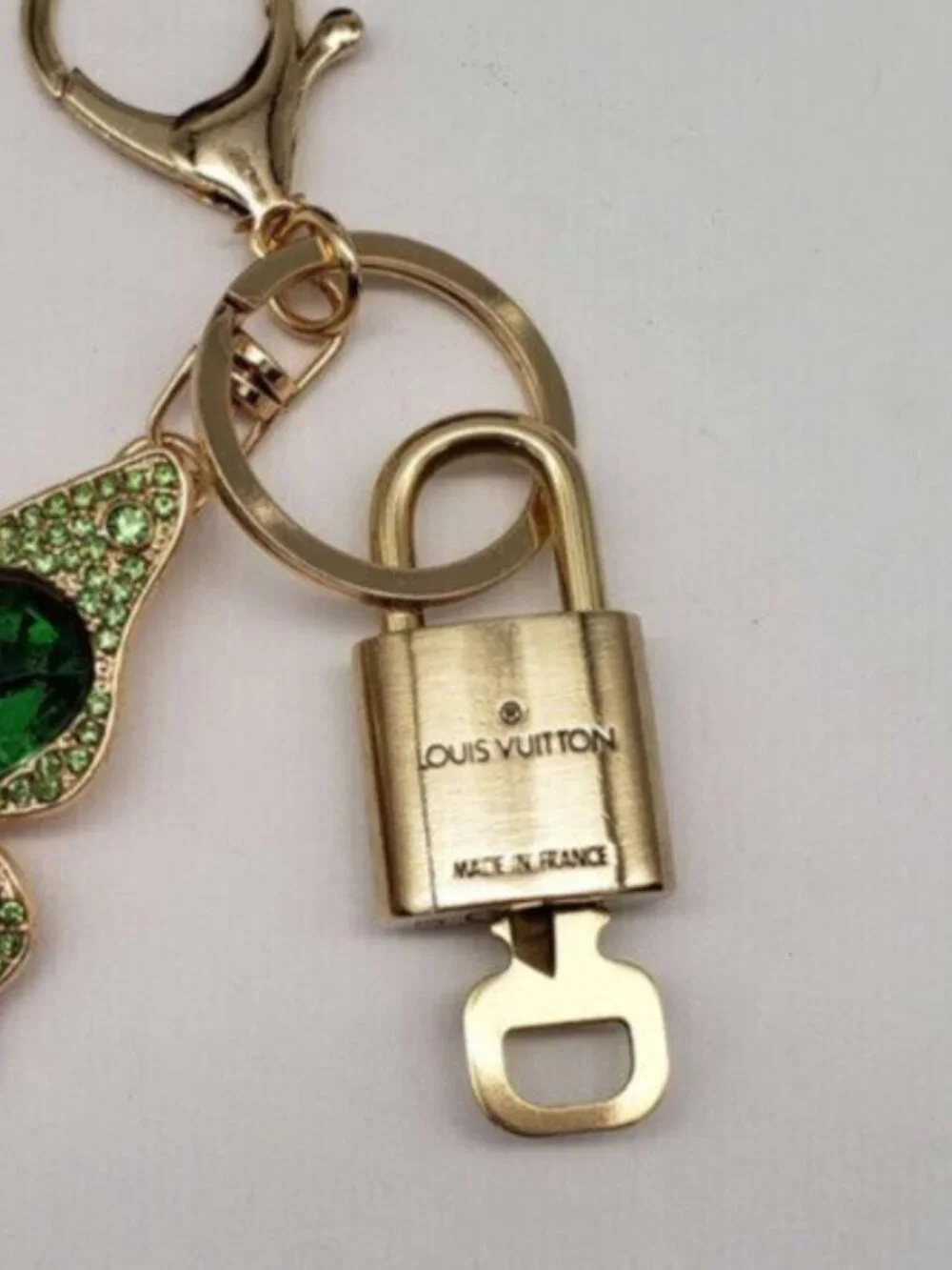 Louis Vuitton Gold Lock 🔒 Authentic LV Key + Unbranded Butterfly Bag Charm